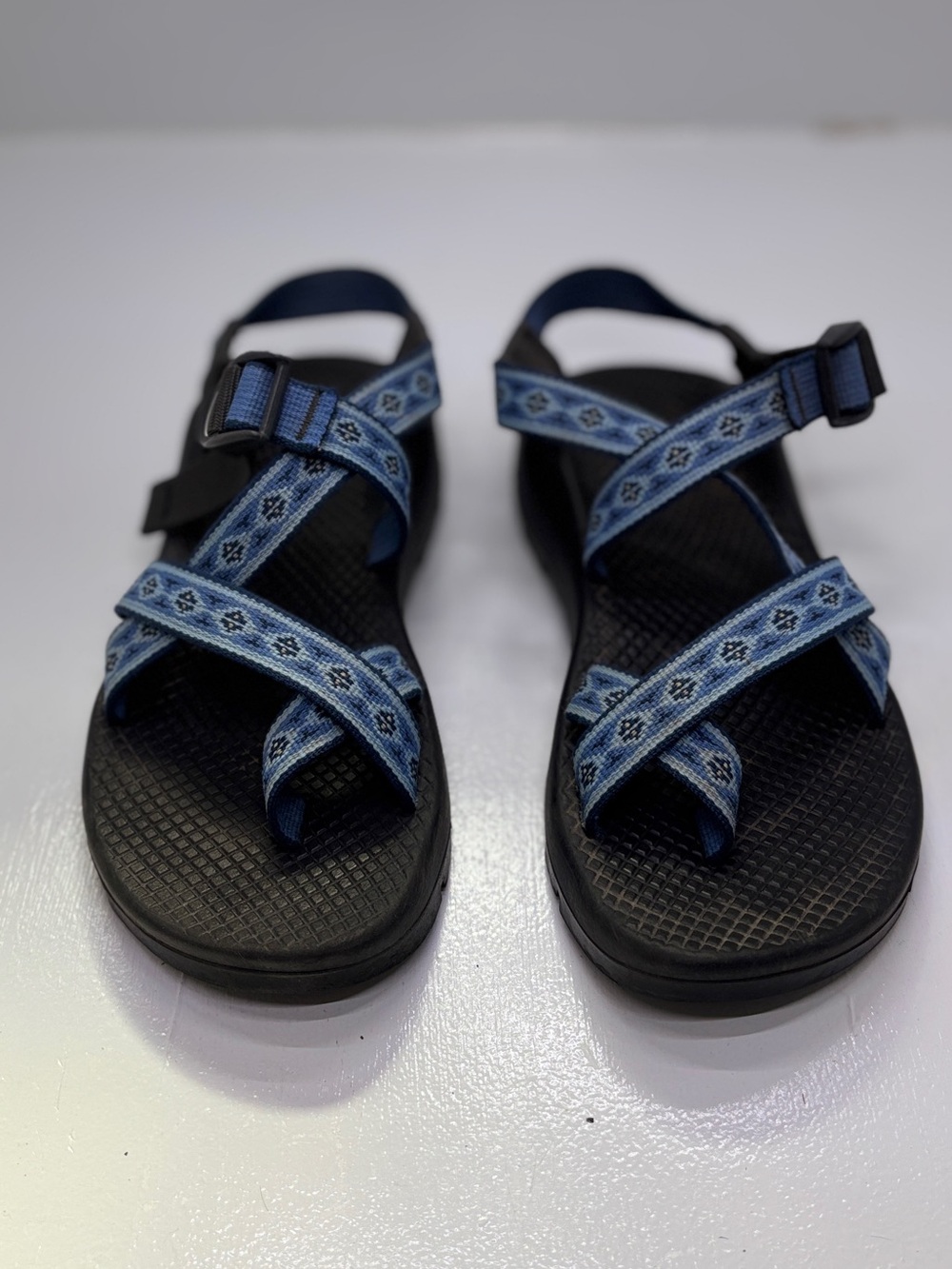Chaco Z/2 Classic Hiking Sandals Women's Blue Vibram Toe Loop Women's 7 - Picture 3 of 11